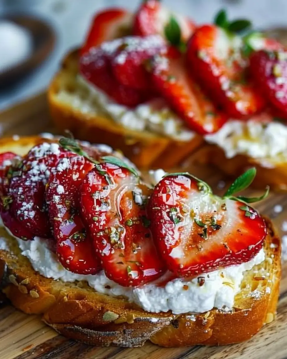 Roasted Strawberry Whipped Ricotta Toast: A Joyful Breakfast Treat