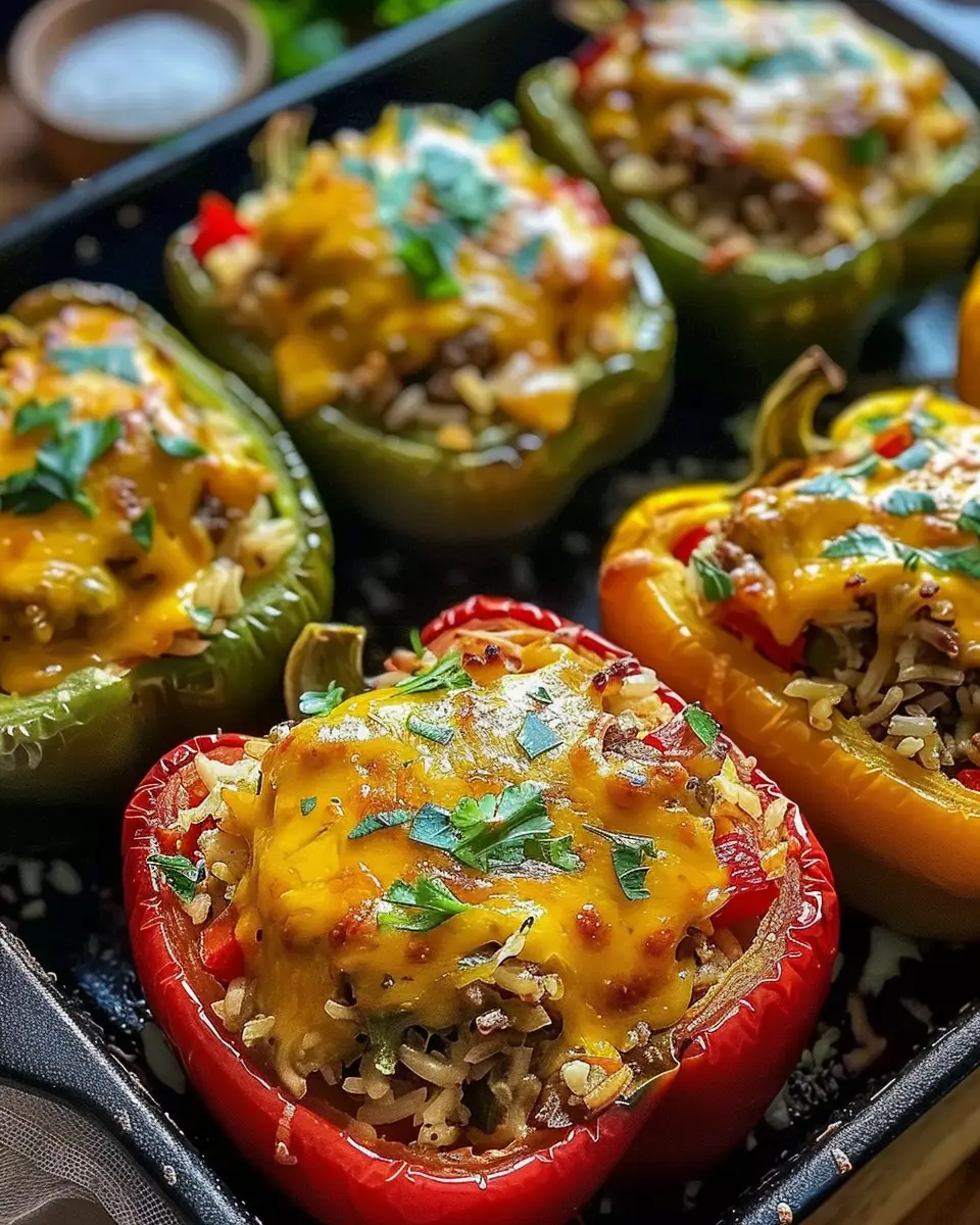 Easy Vegetarian Stuffed Bell Peppers with Rice for a Wholesome Meal
