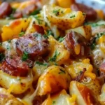 Cheesy Ranch Potatoes and Smoked Sausage