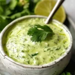 Creamy Cilantro Garlic Sauce With Jalapeños & Limes