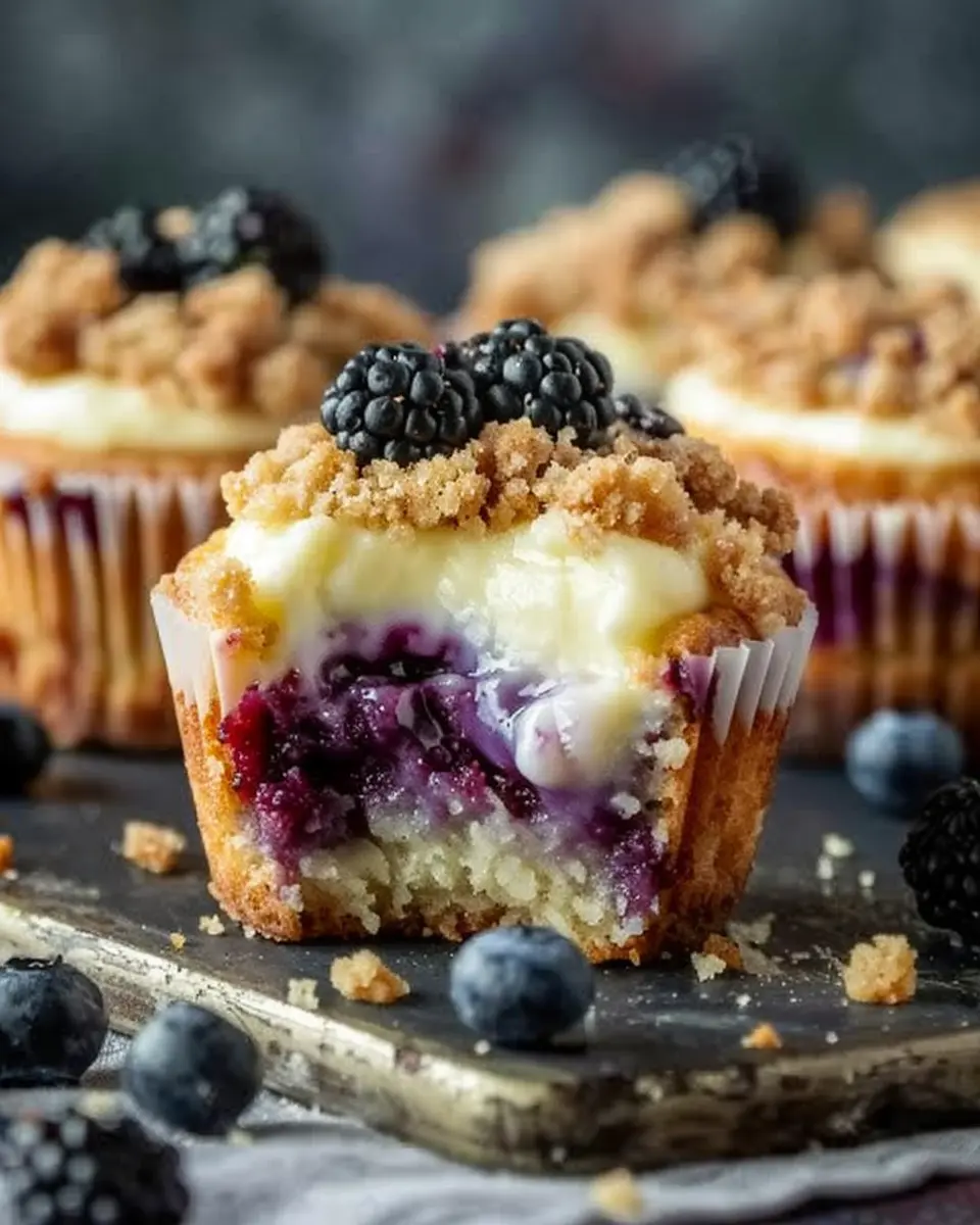 Blaubeer-Cheesecake-Muffins mit Streuseln: The Best Homemade Treat