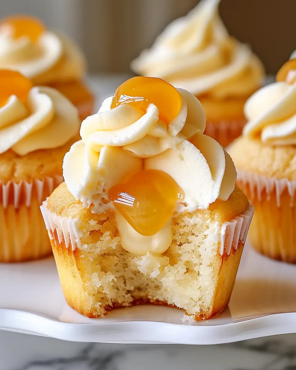 Honey Peach Cream Cheese Cupcakes That Scream Summer Delight