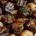 Garlic Butter Steak Bites & Shell Pasta: A Creamy Delight!