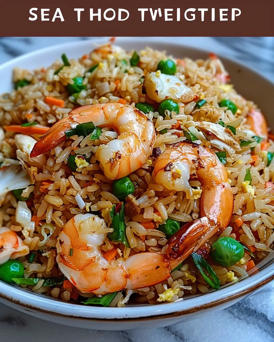 Seafood Fried Rice: A Savory Delight with Shrimp, Crab &amp; Veggies