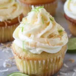 Coconut Cupcakes with Lime Buttercream Frosting