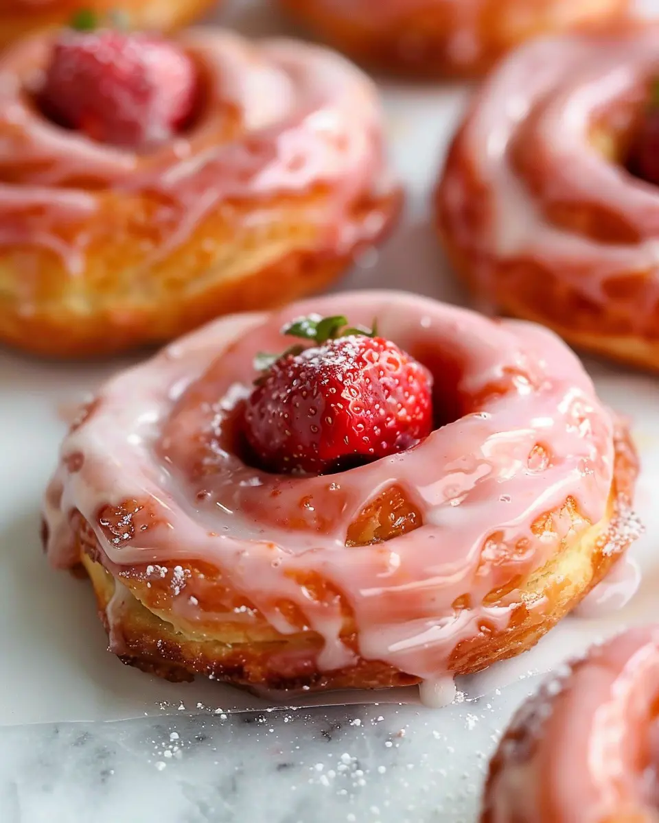 Strawberry Glazed French Crullers: Easy Indulgence at Home